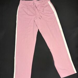 NWT American Tall Pull On Tuxedo Striped Pants for Tall Women Pink & White 16 T
